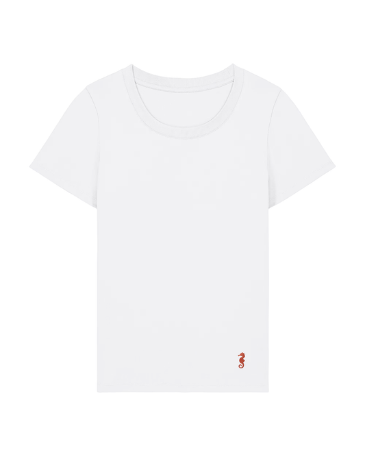 T-shirt HALIA White su fondo pulito