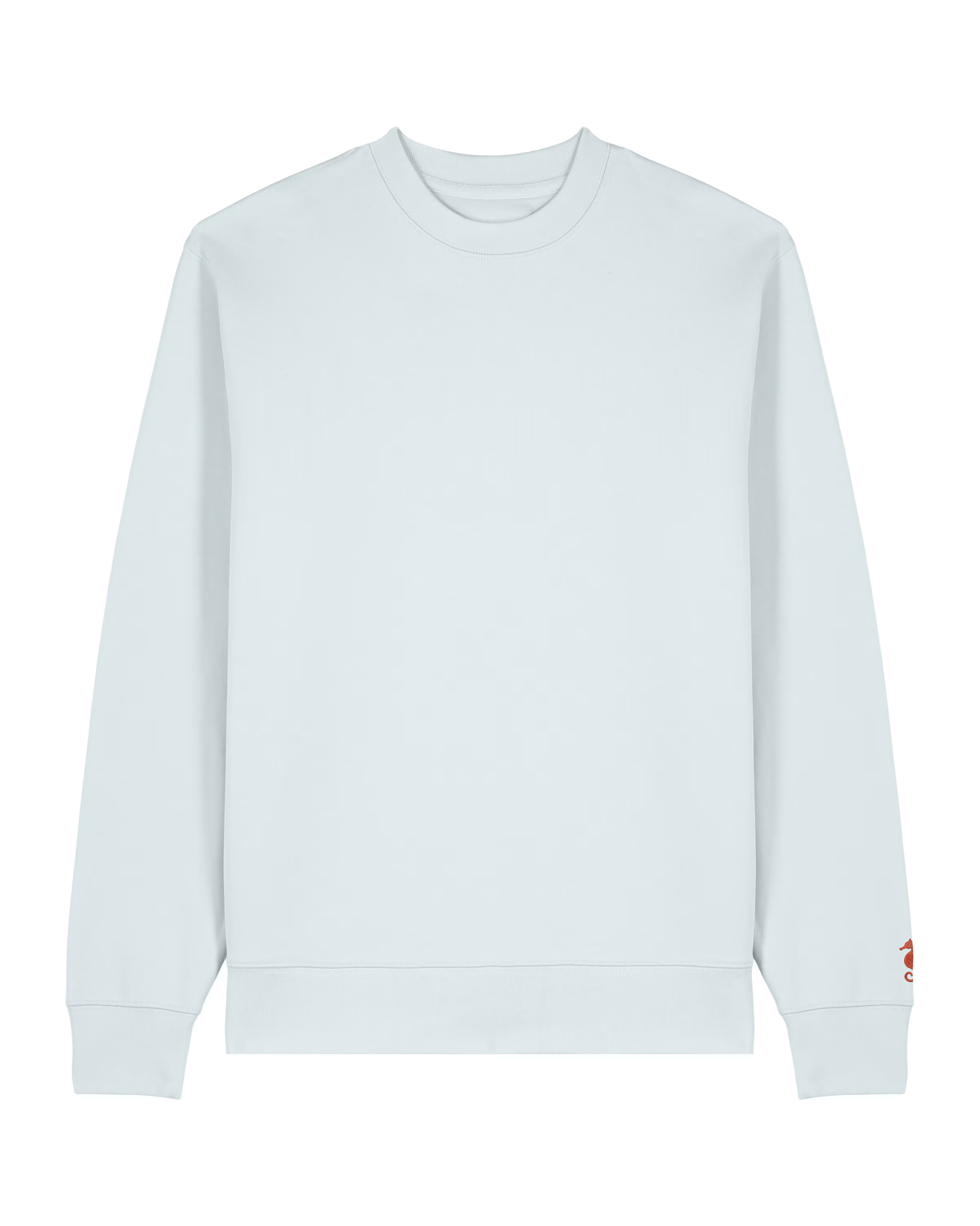 Crewneck HALIA Blue Ice su fondo pulito