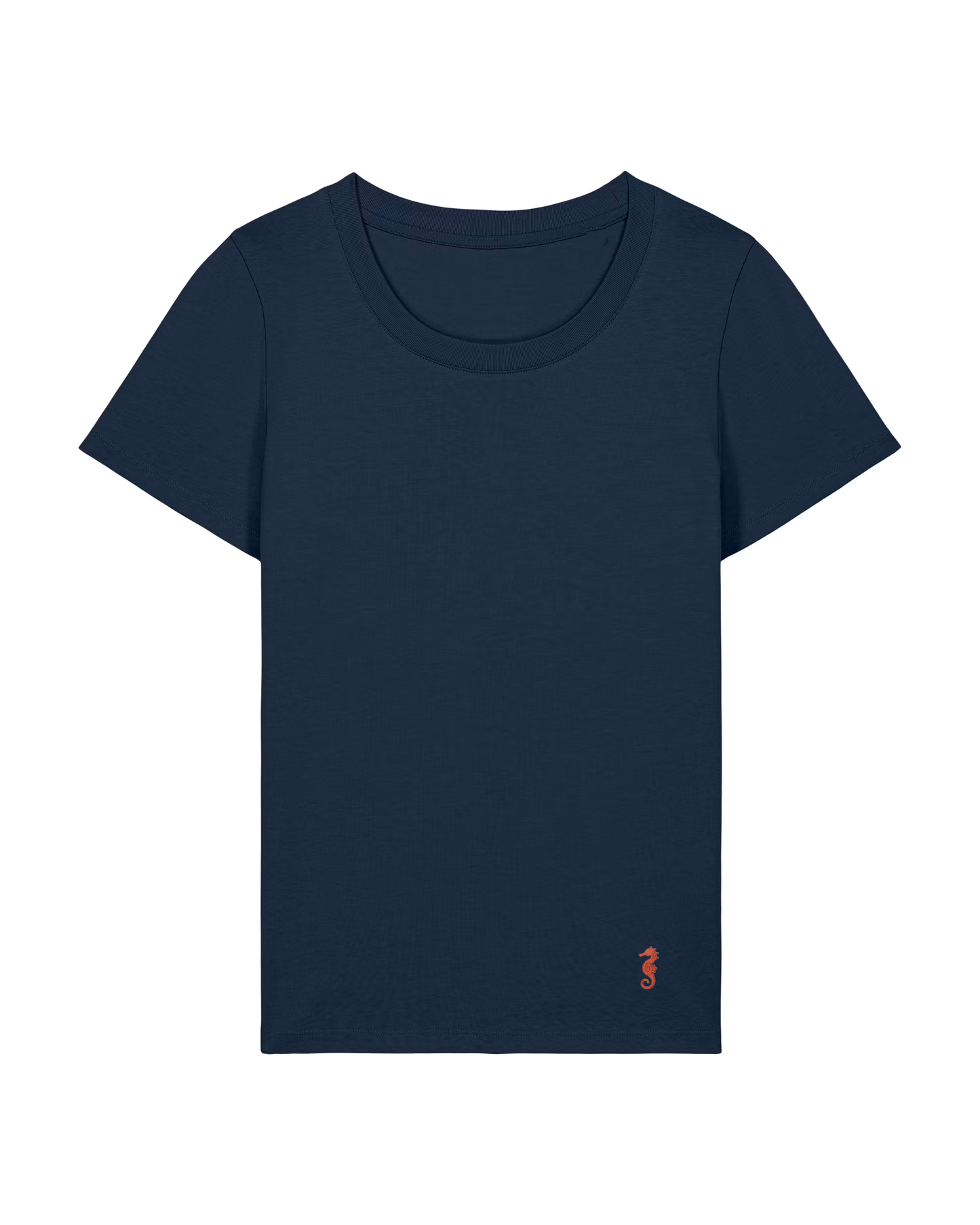 T-shirt HALIA French Navy su fondo pulito